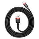 Καλώδιο Lightning Lightning Baseus Cafule 1.5A 2m (black & red)