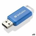 USB Flash 64GB Verbatim V DataBar Μπλε Μαύρο