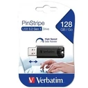 USB Flash Verbatim PINSTRIPE Μαύρο 128 GB (x10) 