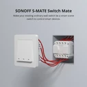 Ενδιάμεσος Διακόπτης Sonoff smart S-MATE, 3 κανάλια, 16A, λευκός