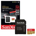 Κάρτα Μνήμης MicroSDHC 32GB SanDisk 100MB A1 Extreme Plus SDSQXBG-032G-GN6MA
