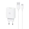 Φορτιστής Τοίχου Usams Scxltz01 με Καλώδιο Micro Usb, Usb, 18W, Λευκός