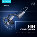 Celebrat SE9 Bone Conduction Bluetooth Handsfree Ακουστικά με Αντοχή στον Ιδρώτα Μαύρα