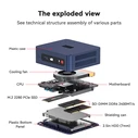 BEELINK SER3 Mini PC (AMD Ryzen 3 3200U / 8GB DDR4 / 480GB M.2 SSD / Windows 11 Pro)