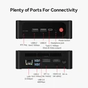 BEELINK SER5 Max Μίνι PC (AMD Ryzen 7 7735U, 16GB LPDDR5, 500GB M.2 SSD, Windows 11 Pro)