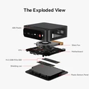 BEELINK SER5 Max Μίνι PC (AMD Ryzen 7 7735U, 16GB LPDDR5, 500GB M.2 SSD, Windows 11 Pro)