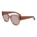 Salvatore Ferragamo Γυναικεία Γυαλιά Ηλίου SF2007S 51/20/140 - Διαφανές Ακετάτ με Μπεζ Φακούς