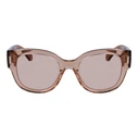 Salvatore Ferragamo Γυναικεία Γυαλιά Ηλίου SF2007S 51/20/140 - Διαφανές Ακετάτ με Μπεζ Φακούς