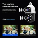 Sricam SH068 IP Dual Κάμερα Παρακολούθησης Wi‑Fi Full HD 1080p Αδιάβροχη με Αμφίδρομη Επικοινωνία