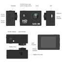 Ψηφιακή Action Camera SJCAM SJ4000 WiFi, 2K, 12MP, 2" LCD, αδιάβροχη, μαύρη