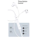 Handsfree Ακουστικά Usams EP-41, 3.5mm, 10mm, 1.2m, λευκά