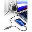 Καλώδιο USB Usams USB-C σε 2x USB-C US-SJ551, PD 100W, 1.2m, μαύρο