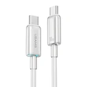 Καλώδιο USB-C Usams σε USB-C US-Sj660, 100W, 480Mbps, 1.2M, Λευκό