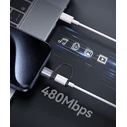 Αντάπτορας USB-C Usams σε Lightning US-SJ677, 30W, 480Mbps, γκρι