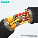 Usams Series USB-A to Lightning Cable Λευκό 2m (SJ694USB02)
