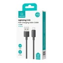 Καλώδιο Lightning Usams σε USB US-SJ709, 12W, 480Mbps, 1m, Μαύρο