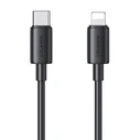 Καλώδιο Lightning Usams σε USB-C Us-Sj712, 30W, 480Mbps, 1M, Μαύρο