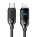Καλώδιο Lightning Usams σε USB-C Sj741, 30W, 480Mbps, 1.2M, Μαύρο