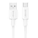 USAMS USB-C to USB-A Cable SJ761USB01, 3A 18W, 480Mbps, 1m, White