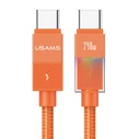 USAMS USB-C Cable SJ775, 240W, 480Mbps, 1.2m, Orange
