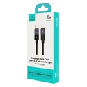 USAMS καλώδιο Lightning σε USB-C SJ776, 30W, 480Mbps, 1.2m, μαύρο