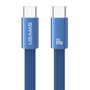 Usams USB 2.0 Cable USB-C male - USB-C 60W PD Μπλε 1.2m SJ783USB01