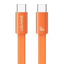 Usams USB 2.0 Cable USB-C male - USB-C 60W PD Πορτοκαλί 1.2m SJ783USB02