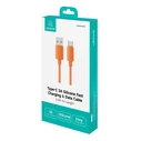 USAMS καλώδιο USB-C σε USB SJ786 1m πορτοκαλί (σιλικόνης, 3A, 480Mbps)
