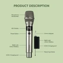 Μικρόφωνο Ασύρματο Sonicgear Professional Uhf Wm 3000ul Platinum