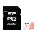 Κάρτα Μνήμης microSDXC 64GB Silicon Power Superior, C10 Uhs-I U3 A1 V30