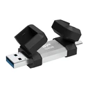 USB Flash 128GB Silicon Power Drive C51, Usb/USB-C, 120Mbps, Ασημί
