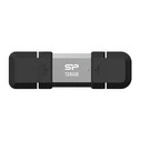 USB Flash 128GB Silicon Power Drive C51, Usb/USB-C, 120Mbps, Ασημί
