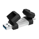 USB Flash 256GB Silicon Power Drive C51, Usb/USB-C, 200Mbps, Ασημί