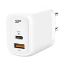 Φορτιστής Πρίζας Silicon Power QM25, USB & USB-C, 30W PD, λευκός
