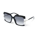 Police Women's Sunglasses SPLG23M570700 - Black Acetate Frame with Black Lenses (57/19/140 mm)