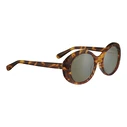 Serengeti Women's Sunglasses SS541005 (Bacall) - Brown Acetate Frame, Green Polarized Lenses - 55/17/140 mm
