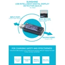 USB Tester Sunshine φόρτισης SS-302A, V/A/Time/mAh