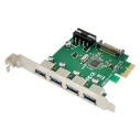 Κάρτα Δικτύου PCIe Powertech σε 4x USB 3.0 ST66, VL805 + RTL8153