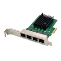 Κάρτα Δικτύου PCIe Powertech σε 4x RJ45 GbE ST708, RTL8111F & ASM1184