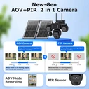 Sectec ST-523-9MAOV-4G-EU IP Quad Κάμερα Παρακολούθησης 4G Full HD+ 3MP Αδιάβροχη Μπαταρίας με Αμφίδρομη Επικοινωνία και Φακό 4mm