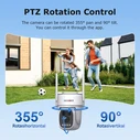SECTEC σύστημα παρακολούθησης 4x smart ηλιακών καμερών ST-WRK04-EU με Hub, 3MP