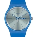 Ανδρικό Ρολόι Swatch Suon714 (41mm) Καουτσούκ Λουράκι Μπλε