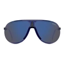 CARRERA Superchampion Unisex Sunglasses Metal Aviator Frame Black with Blue Lenses - SUPERCHAMPION D51/XT (99/00/135 mm)