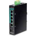 Network Switch 5-port Indust. Gbit PoE+ DIN Rail Metal IP 30 120W