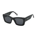 Γυναικεία Γυαλιά Ηλίου Zadig & Voltaire ZV411V 0869 - Μαύρος κοκκάλινος σκελετός, Μαύρος φακός