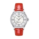Γυναικείο Ρολόι Tissot T099207161180 (32mm) Δερμάτινο Λουράκι Κόκκινο