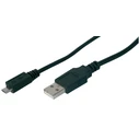 Καλώδιo USB DIGITUS AK-300110-018-S 1.8 m 2.0 A Micro-B Black