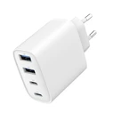 Gembird Φορτιστής GaN χωρίς καλώδιο 4-Θύρες (2xUSB-C PD, 2xUSB-A QC3.0) 40W Λευκός (TA-UC-2A2C-PD40-01-W)