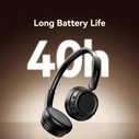 Usams SR01 Ασύρματα Bluetooth On Ear Ακουστικά με 40 ώρες Λειτουργίας Μαύρα