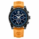 TIMBERLAND Men's Quartz Watch TDWGF2230406M 46mm - Brown Leather Strap, Blue Dial